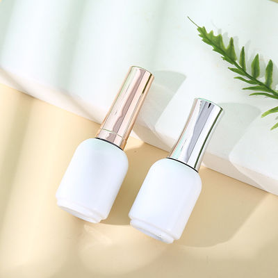 Glass Uv Gel Nail Polish Bottle with Silver Gold Cap 7ml 9ml 11ml 12ml 15ml Customized Logo Accepted Base Material Glass