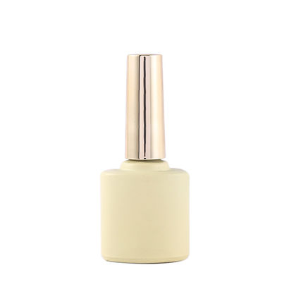 Customized Logo Glass Collar Golden Oval UV Gel Nail Remover Bottles with Luxury Unique Empty Design 8ml 10ml 12ml 15ml