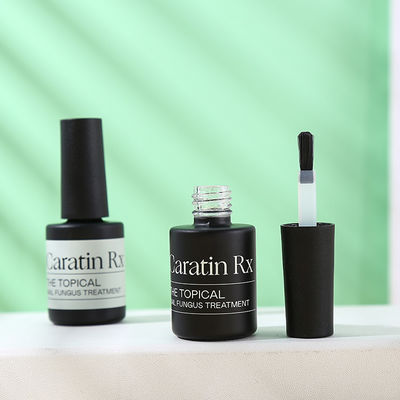 Glass Body Senior PAK Customize Private Label Product 10ml 15ml Empty Unique Black Matte Nail Polish Bottle with Black Cap