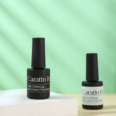 Glass Body Senior PAK Customize Private Label Product 10ml 15ml Empty Unique Black Matte Nail Polish Bottle with Black Cap