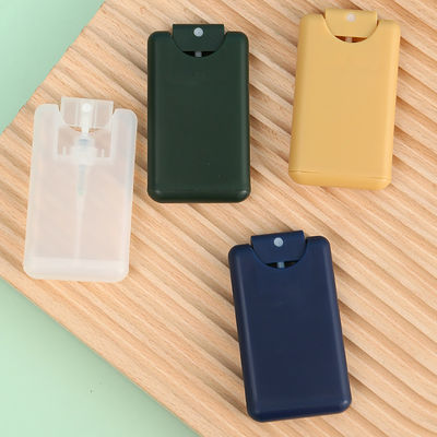 PP Plastic Pocket Sized 20ml White Green White Blue Yellow Empty Credit Card Perfume Bottle for Industrial Cosmetic