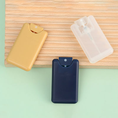 PP Plastic Pocket Sized 20ml White Green White Blue Yellow Empty Credit Card Perfume Bottle for Industrial Cosmetic