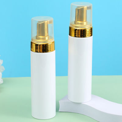 100ml/120ml/150ml/200ml PET Plastic Mousse Bottle Facial Cleanser Pressing Foaming Container with Pump Sprayer Seal