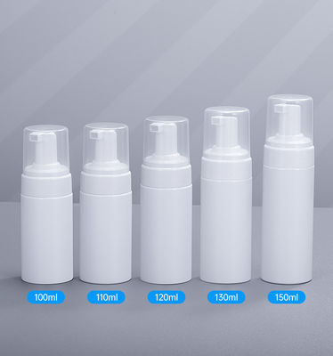 100ml/120ml/150ml/200ml PET Plastic Mousse Bottle Facial Cleanser Pressing Foaming Container with Pump Sprayer Seal