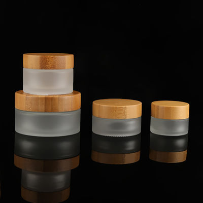 Customized Colors Skin Care Glass Bottle Jar Packaging Bamboo Products 5g15g 20g 30g 50ml 100ml 150ml 200ml 4oz 8oz